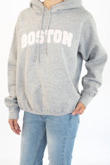 Boston Grey Hoodie
