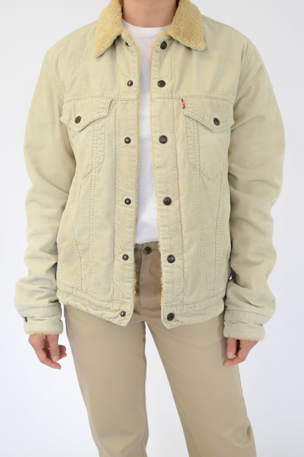 Cream Sherpa Jacket