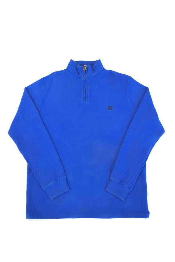Blue Quarter Zip Sweater