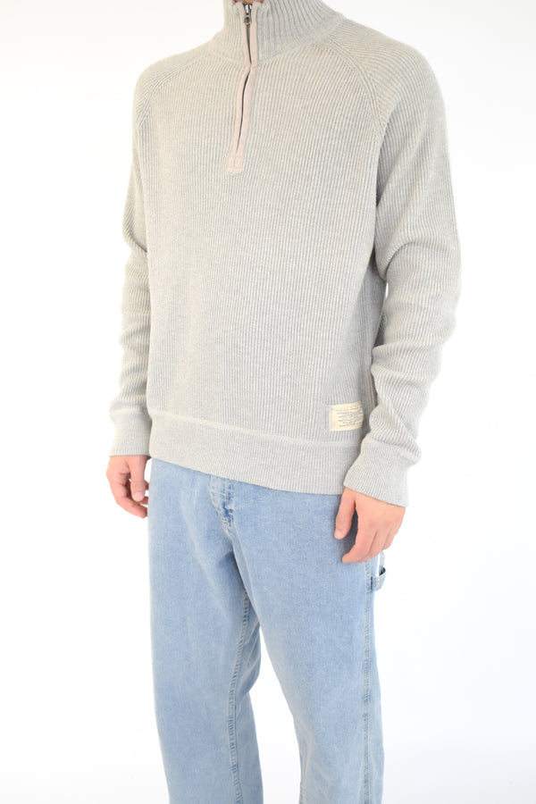Grey Quarter Zip Sweater