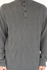 Grey Button Sweater