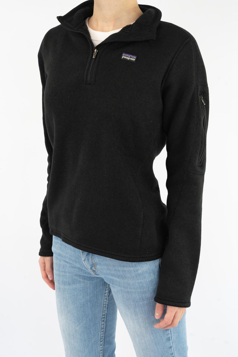 Black Quarter Zip Sweatshirt