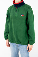 Green Quarter Zip Fleece