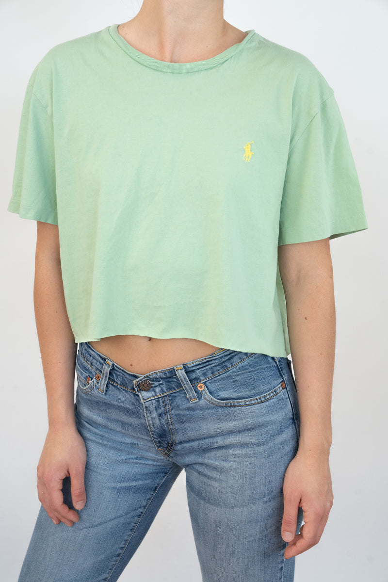 Light Green Cropped T-Shirt