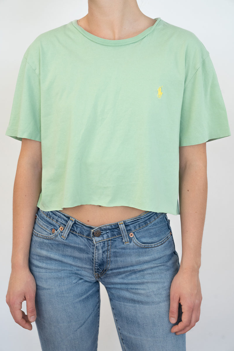 Light Green Cropped T-Shirt
