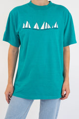 Sailboat Green T-Shirt