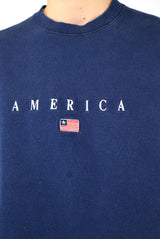 America Navy Sweatshirt