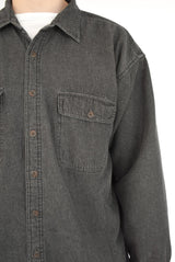 Grey Denim Shirt Jacket