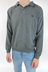 Grey Polo Sweater