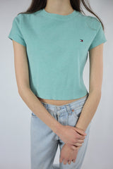 Round Neck Cropped T-Shirts