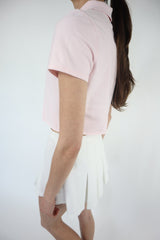 Pink Cropped Polo