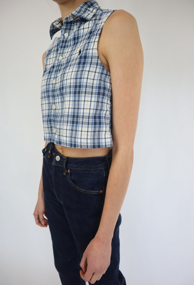 Flannel Cropped Shirt