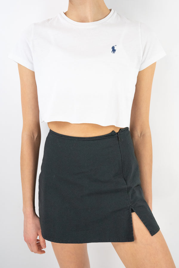 Round-Neck Cropped T-Shirts