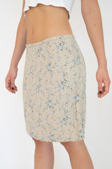 Light Beige Floral Skirt