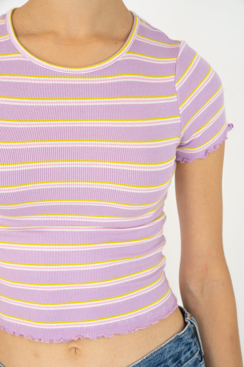 Light Purple Striped T-Shirt