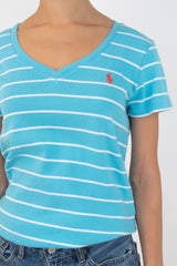 Aqua Striped T-Shirt