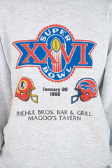 Superbowl 1992 Grey Sweatshirt