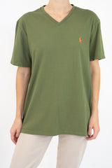 Olive V-Neck T-Shirt