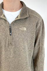 Brown Quarter Zip Sweatshirt