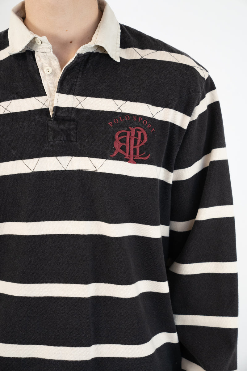 Striped Rugby Polo
