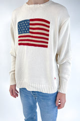 Flag Cream Sweater