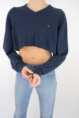 Cropped V-Neck Sweaters