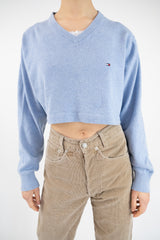 Cropped V-Neck Sweaters