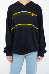 Striped Navy V-Neck Sweater
