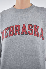 Nebraska Grey Sweatshirt