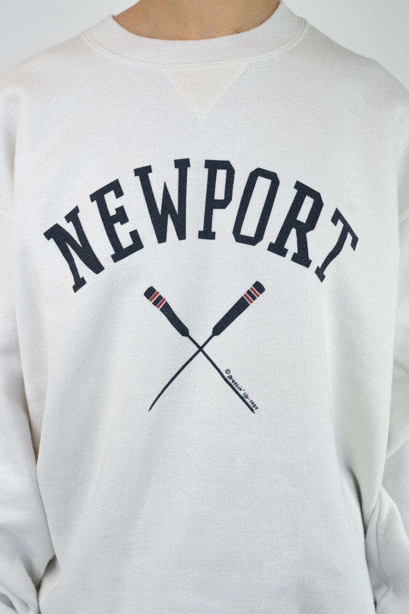 Newport White Sweatshirt