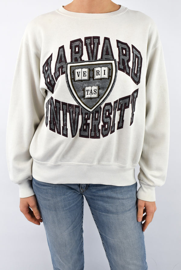 Harvard University White Sweatshirt