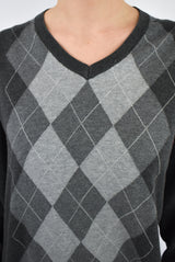 Argyle Grey Sweater