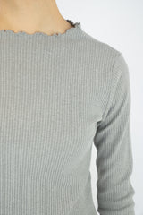 Grey Long Sleeve Top