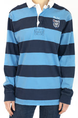 Blue Striped Rugby Polo