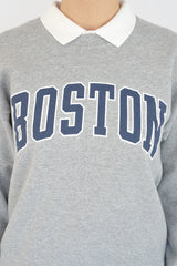Boston Grey Sweatshirt