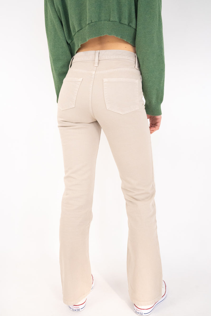 Beige Flared Jeans