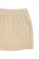 Beige Corduroy Skirt
