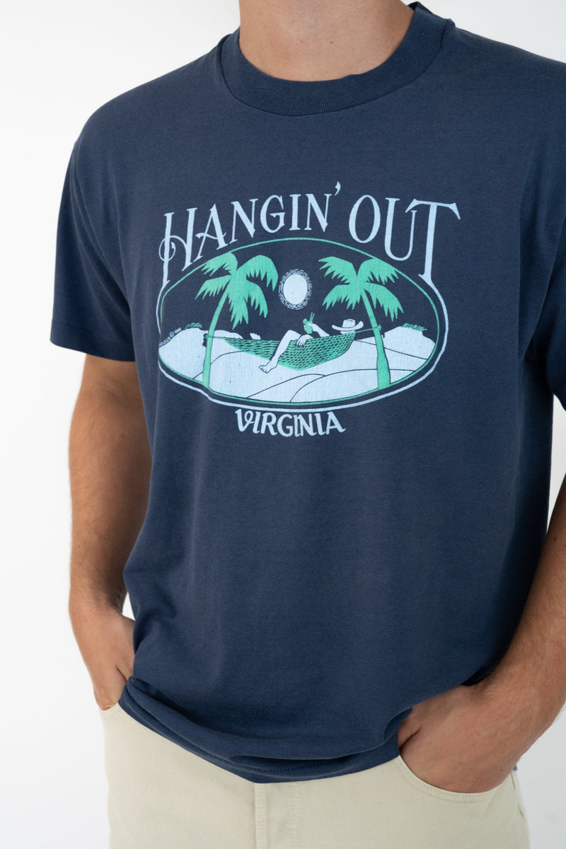 Hangin' Out Navy T-Shirt