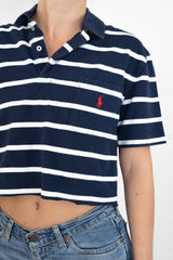 Stripped Cropped Polo