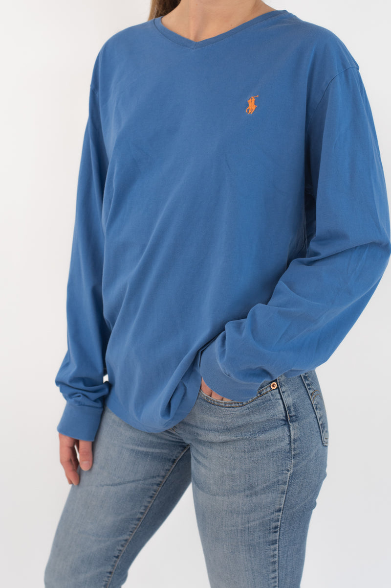 Blue Long Sleeved T-Shirt