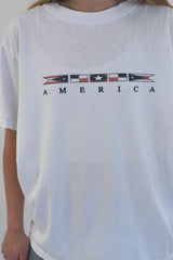 America White T-Shirt