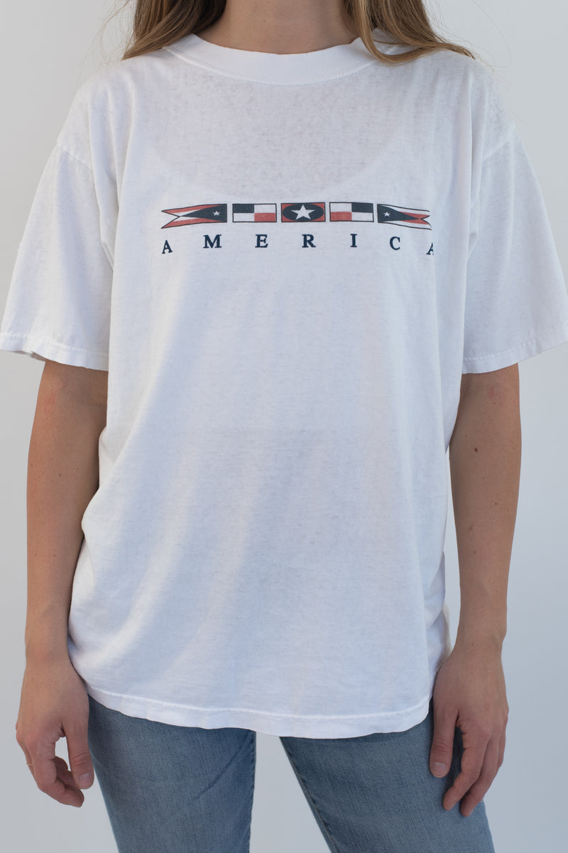 America White T-Shirt