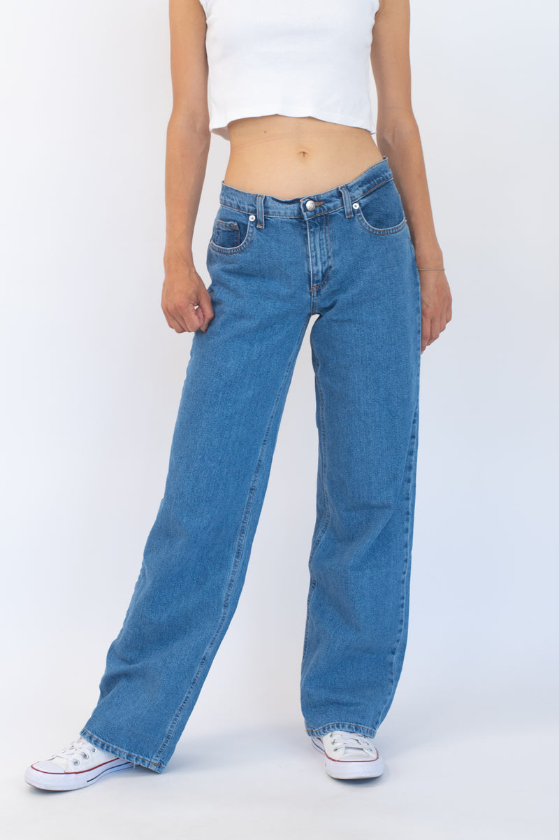 Blue Low Waist Jeans