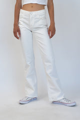 White Low-waist Flared Jeans
