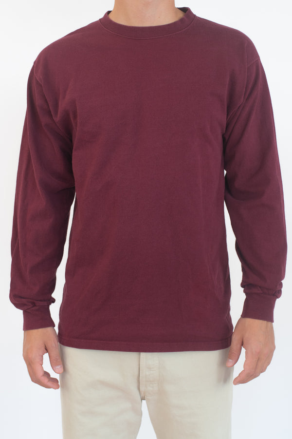 Burgundy Long Sleeved T-Shirt