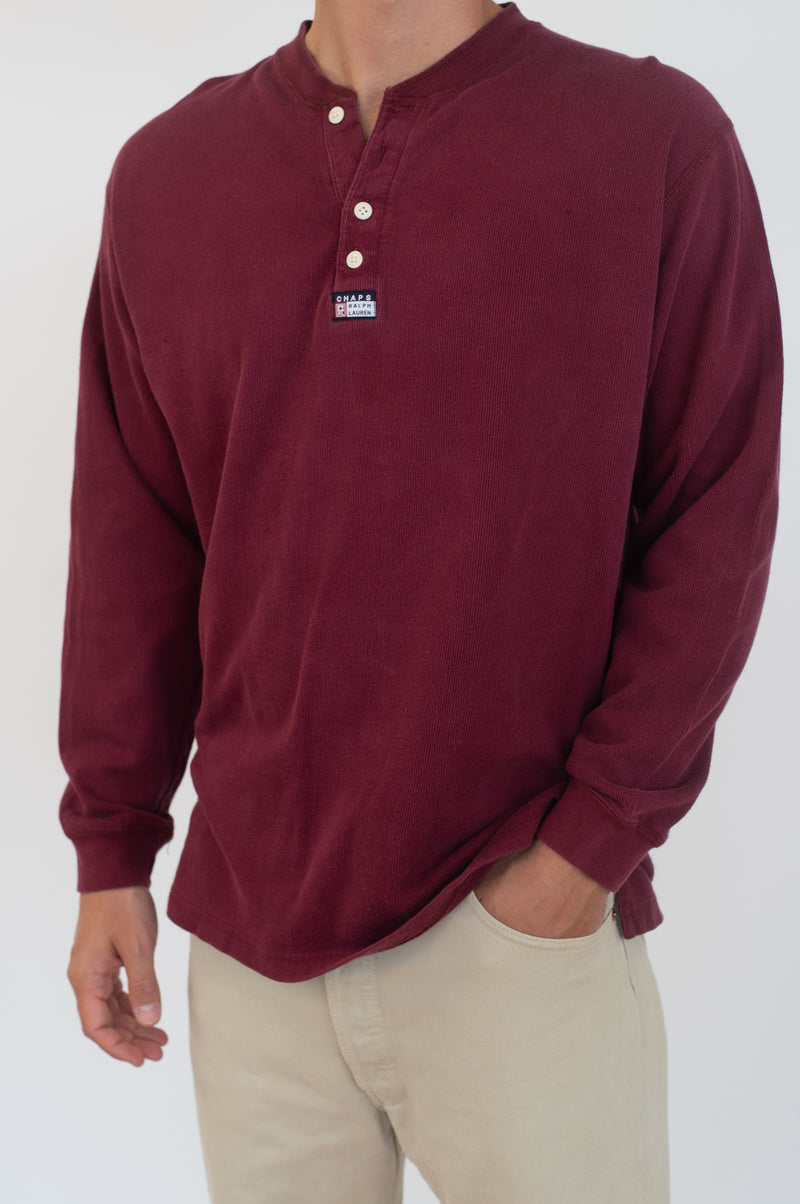 Burgundy Long Sleeved T-Shirt