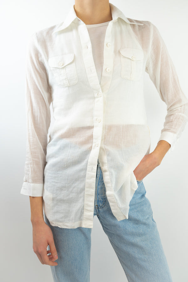 White Button-Up Shirt